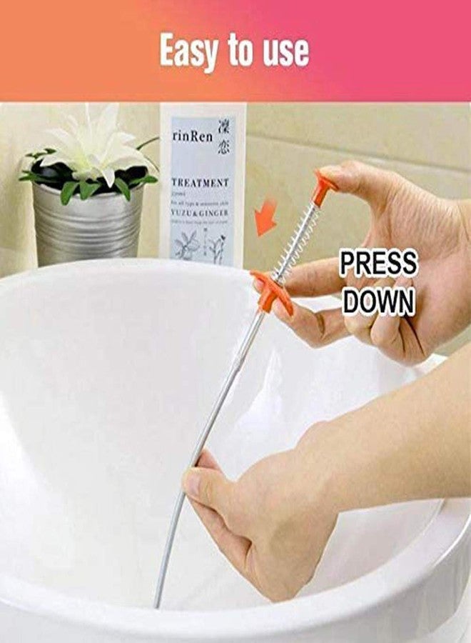 Crispy™ Sink Cleaning Hook Sewer, Spring Cleaner Hair Dredging Tool (0.6 m, 24 cm) - Image 5